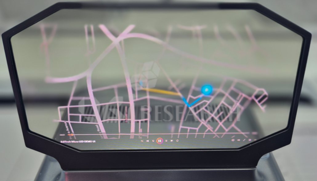8.07” Low-reflective Transparent Micro-LED Display