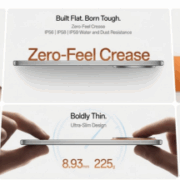 The new OPPO Find N6 foldable smartphone showcasing its ultra-thin 8.93mm profile and Zero-Feel Crease technology