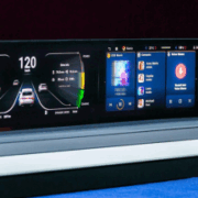 Hyundai Mobis' QL display showcasing the integration of Quantum Dot and Mini-LED technologies for next-generation automotive interiors.