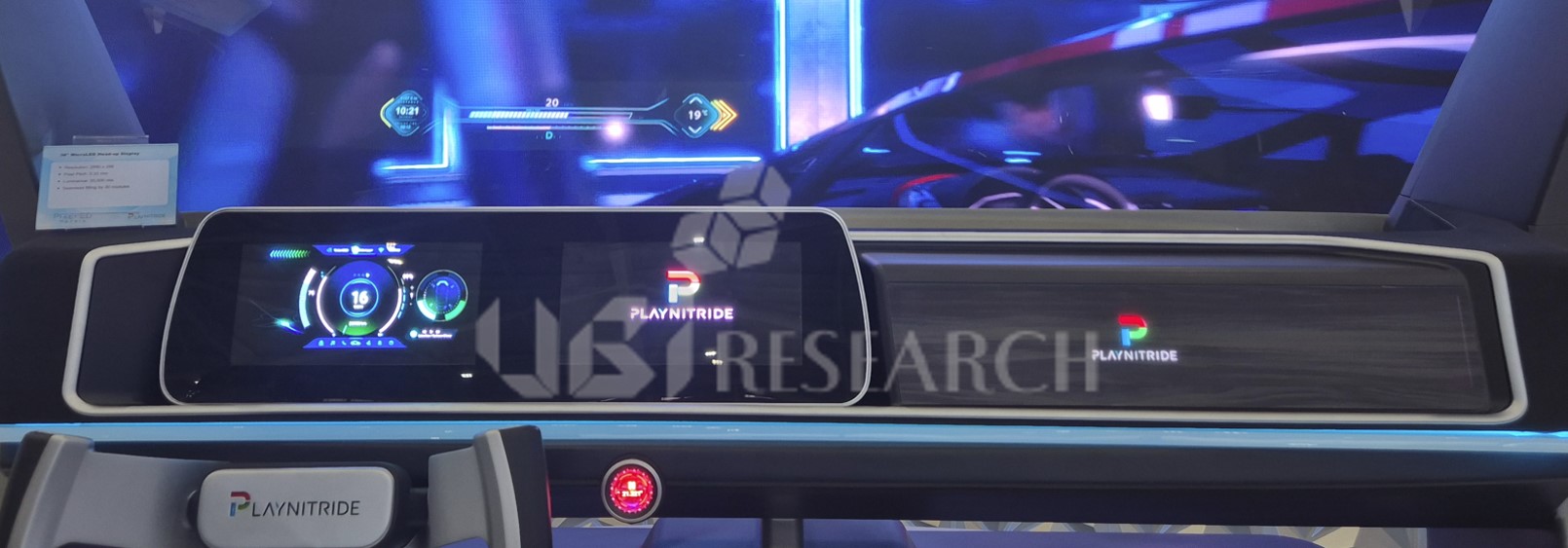 38インチHead-up Displayなど、PlayNitrideがTouch Taiwan 2026で展示した車載用マイクロLEDディスプレイソリューション